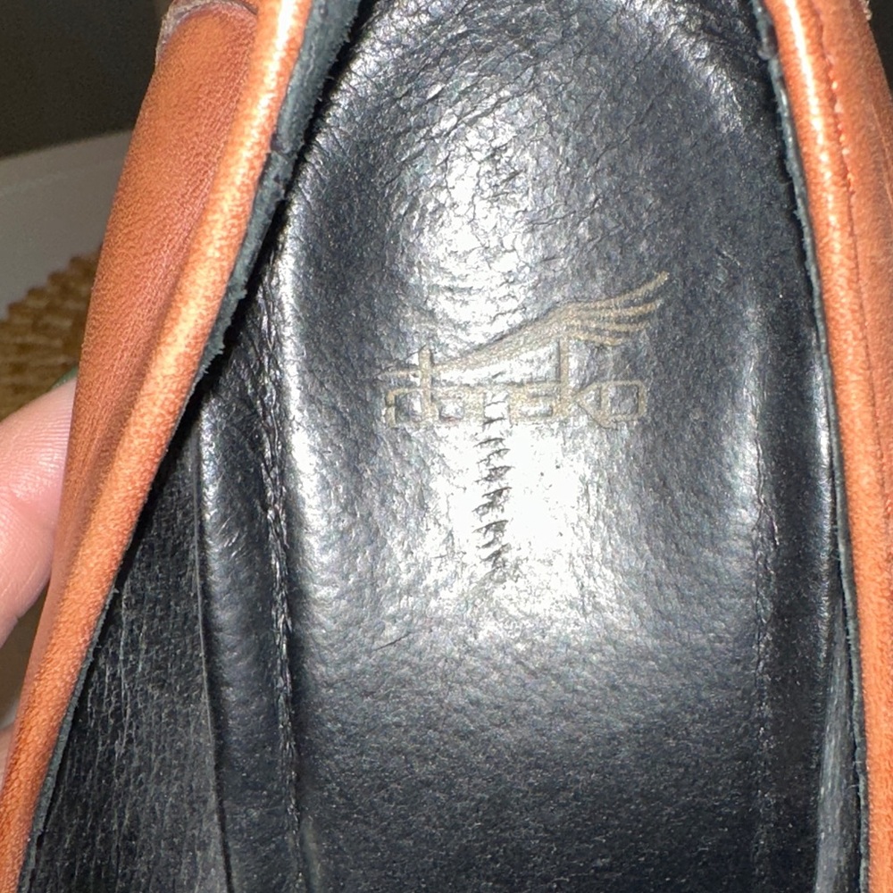 Dansko Brown Leather Women's Loafers - Picture 3 of 13